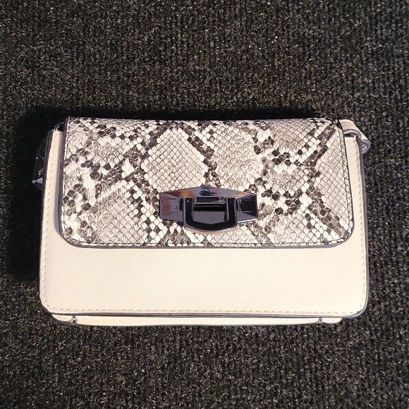 Ardene Handbags - *NEW* ARDENE Small Grey & White Snakeskin Purse Handbag